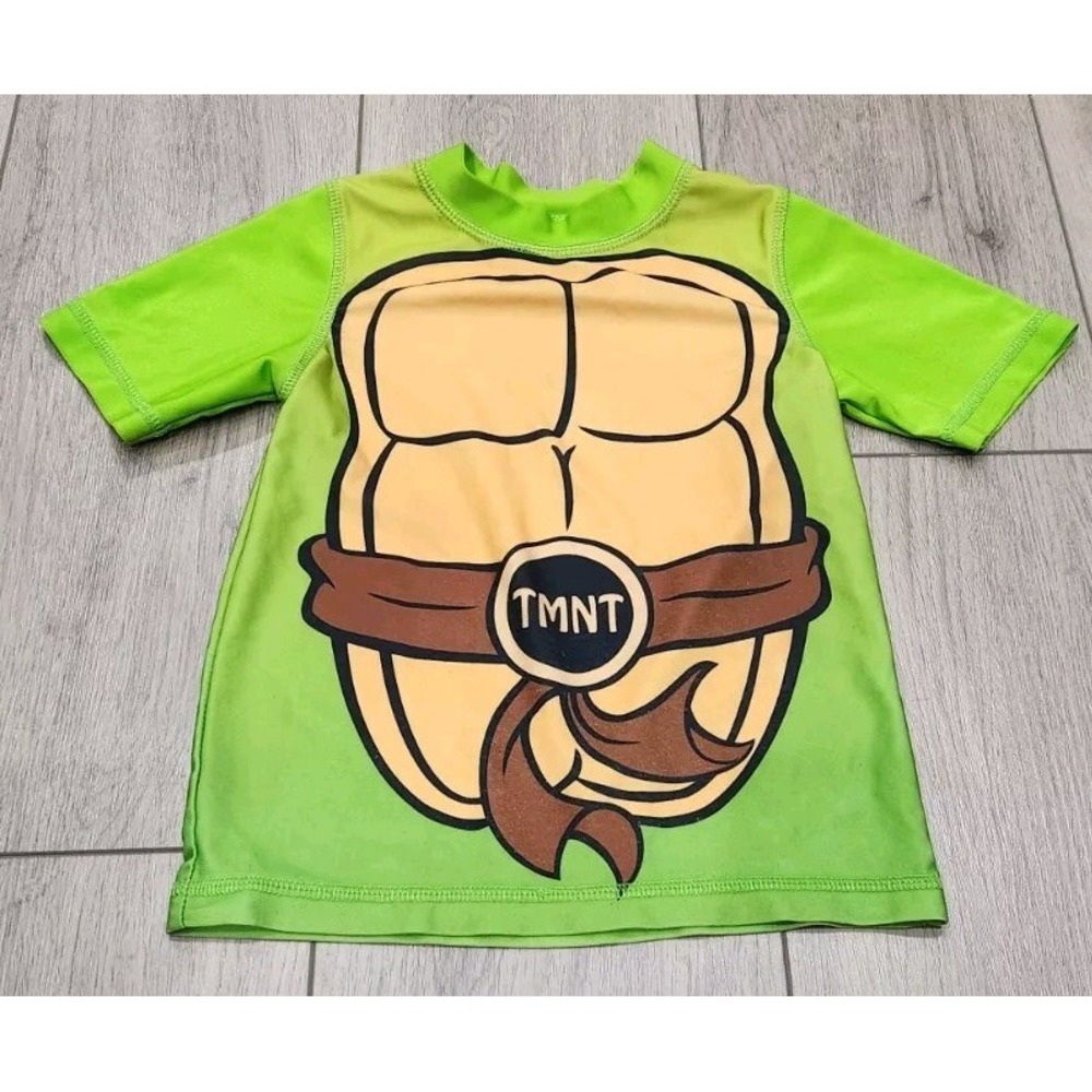 Teenage Mutant ninja turtles TMNT Swim Shirt Rash Guard Kids 3T Nickelodeon
